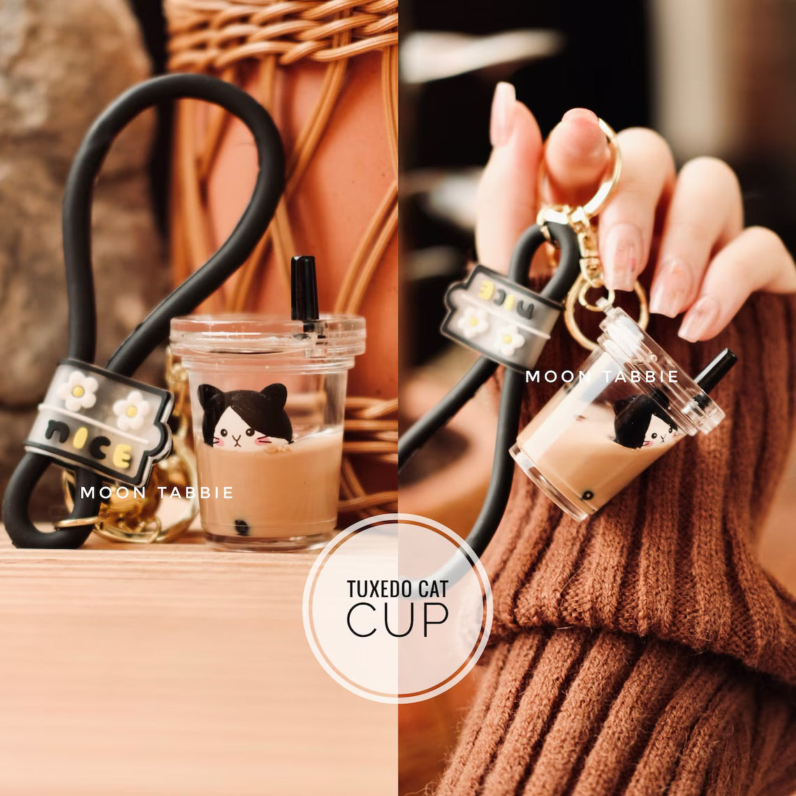 LLAVERO ACRILICO VASO COFFE GATO LLAVERO ACRILICO VASO COFFE GATO
